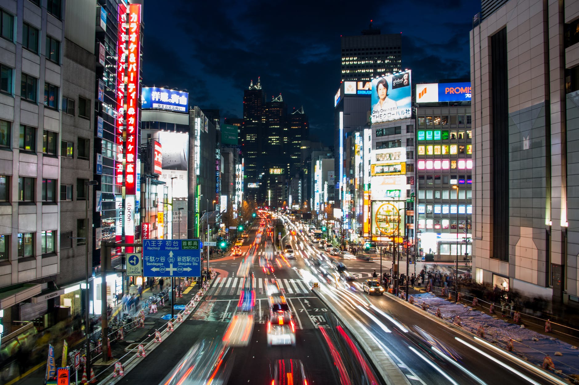 time lapse photography of downtown