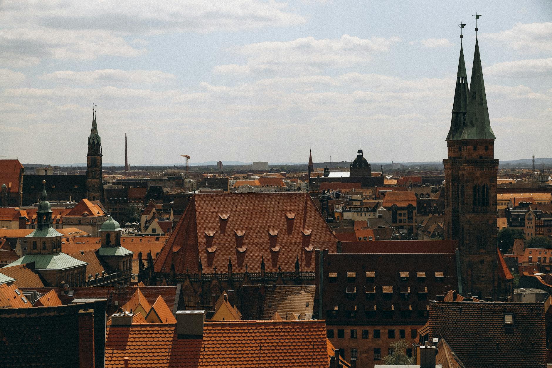 view of nuremberg old town germany